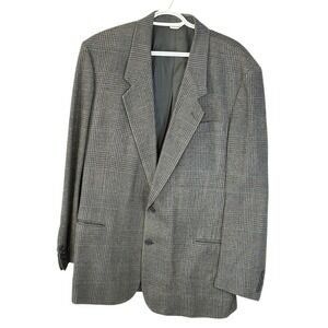 Cellini Collection Mens Tweed Blazer Jacket‎ 42L 100% Pure Silk Hand Tailored